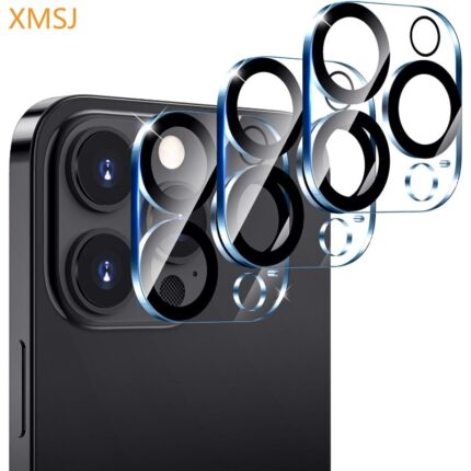 XMSJ Camera Lens Protector for iPhone 17 Pro/Pro Max [3 Pack] Tempered Glass 9H Camera Protector, Case Friendly, Scratch Resistant Lens Shield, Night Shooting, Clear Cover – Clear